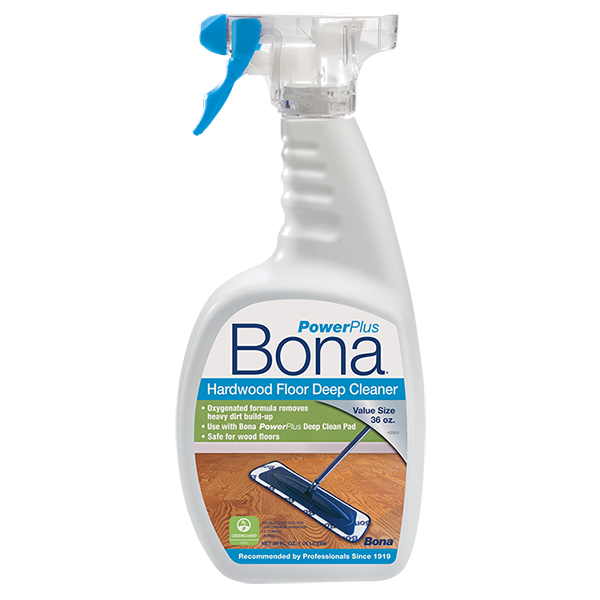 Bona - Hardwood Floor Power Plus Oxygenated Deep Cleaner Spray for Heavy Dirt Build Up - 32 oz