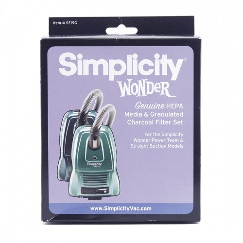 Filter - HEPA - Canister - Riccar Prima / Simplicity Wonder vacuum - Charcoal filter set