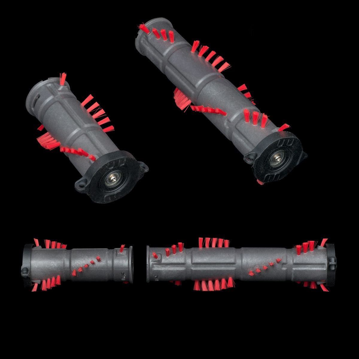 Brush roller / Agitator - Dyson 2 plece roller with tabs for vacuum DC41, DC43