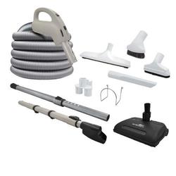 Central vacuum complete kit - electric hose, Airstream powerhead, accessories