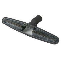 Floor tool with off set natural bristle - 12" - black