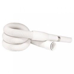Wallyflex stretch hose with ends - extends from 6.5' to 28' - white