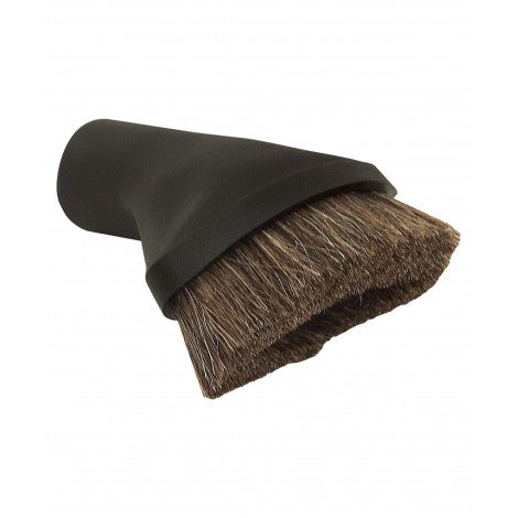 Dusting brush - oval - natural bristle - black