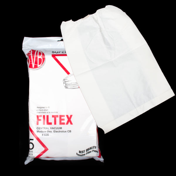 Bag - Paper - Central vacuum - Filtex  64 Quart / Ghibli AS58 / Electrolux CB / Modern Day / Husky 2301