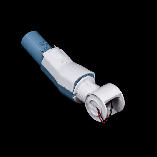 Neck / Elbow - complete assembly Electrolux powerhead for Gaurdian & Epic - blue
