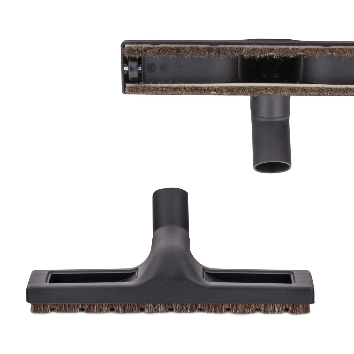 Miele floor brush with wheels and horsehair bristles - 35 mm -  12" - black