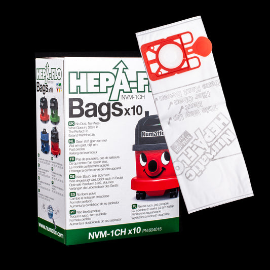 Bags - HEPA - Numatic / Nacecare canister - Henry (10)
