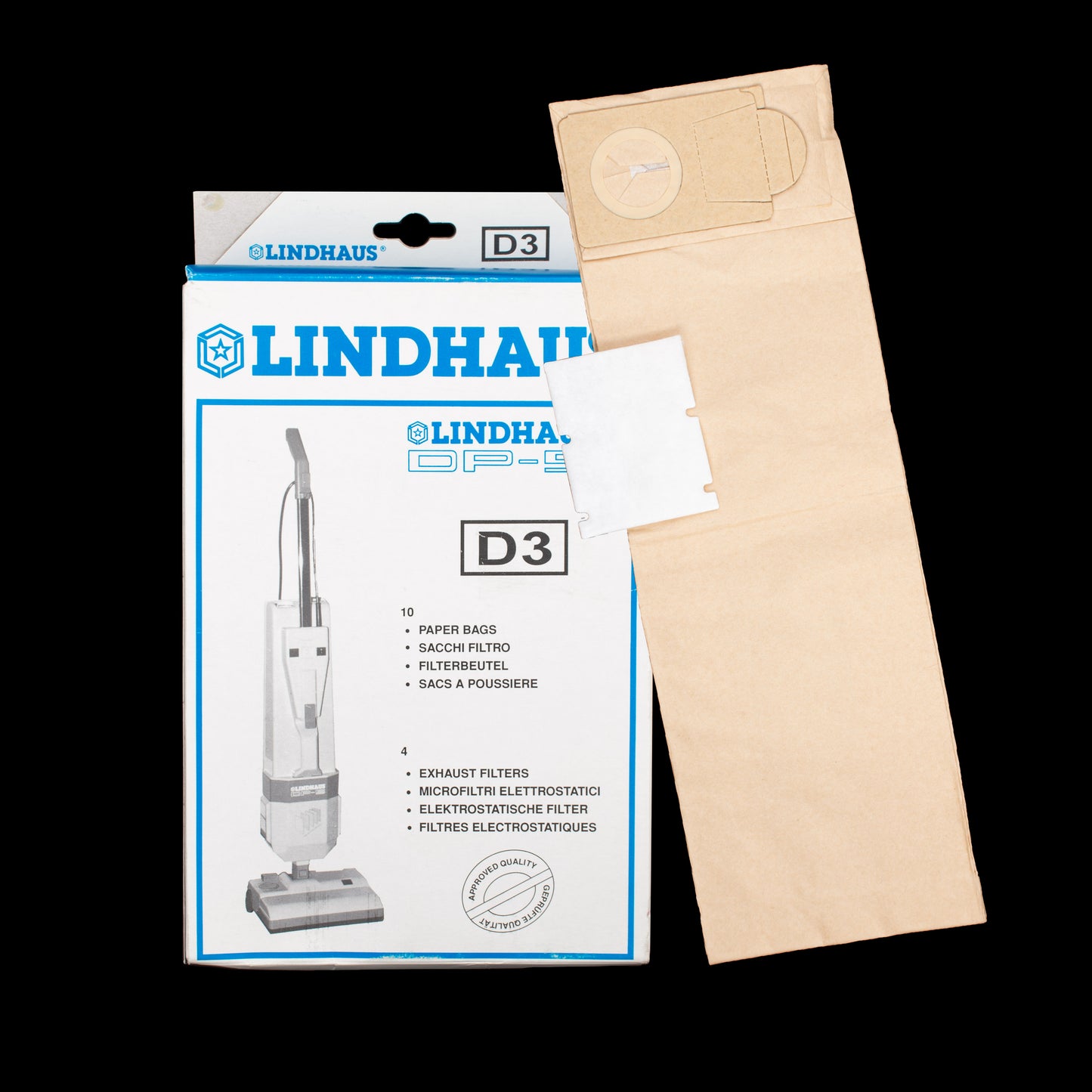Bag - Paper - Lindhaus upright / backpack DP5 with 4 filters (10)