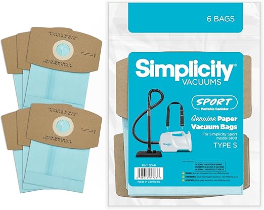 Bag - Paper - Canister - Simplicity canister sport S100 / Riccar / Carpet Pro - Type S (3)