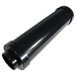Muffler - Round exhaust muffler for central vacuum units - black