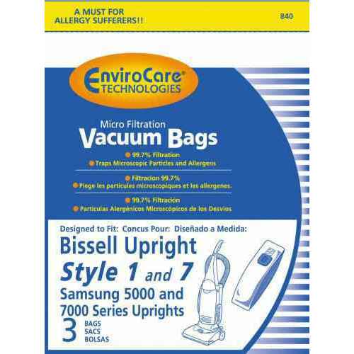 Bag - Paper - Bissell Upright Plus Style 1 & 7 / Samsung upright 5000 & 7000 series