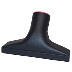 Upholstery tool with brush strip - black