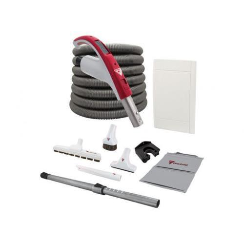 Retractable hose (no hose cover) complete kit with door and CYCLOVAC handle