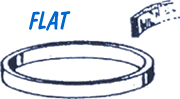 Belt - Flat - Hoover Dial A Matic upright - 6 1/4" x 1/2"