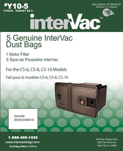 InterVac Y10-5 dust bags (5)